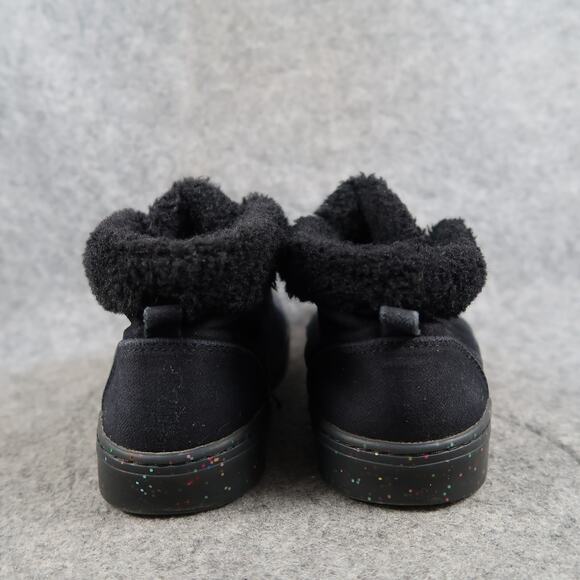 Old Navy Shoes Kids 3 Casual Sneaker High Top Black Lace Up Glitter Sole Trainer - Picture 5 of 11